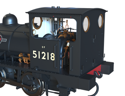 LYR 'Pug' 0-4-0ST 51218 BR Black Late Crests (as preserved) Steam Locomotive - DCC Sound