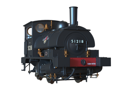 LYR 'Pug' 0-4-0ST 51218 BR Black Late Crests (as preserved) Steam Locomotive - DCC Sound