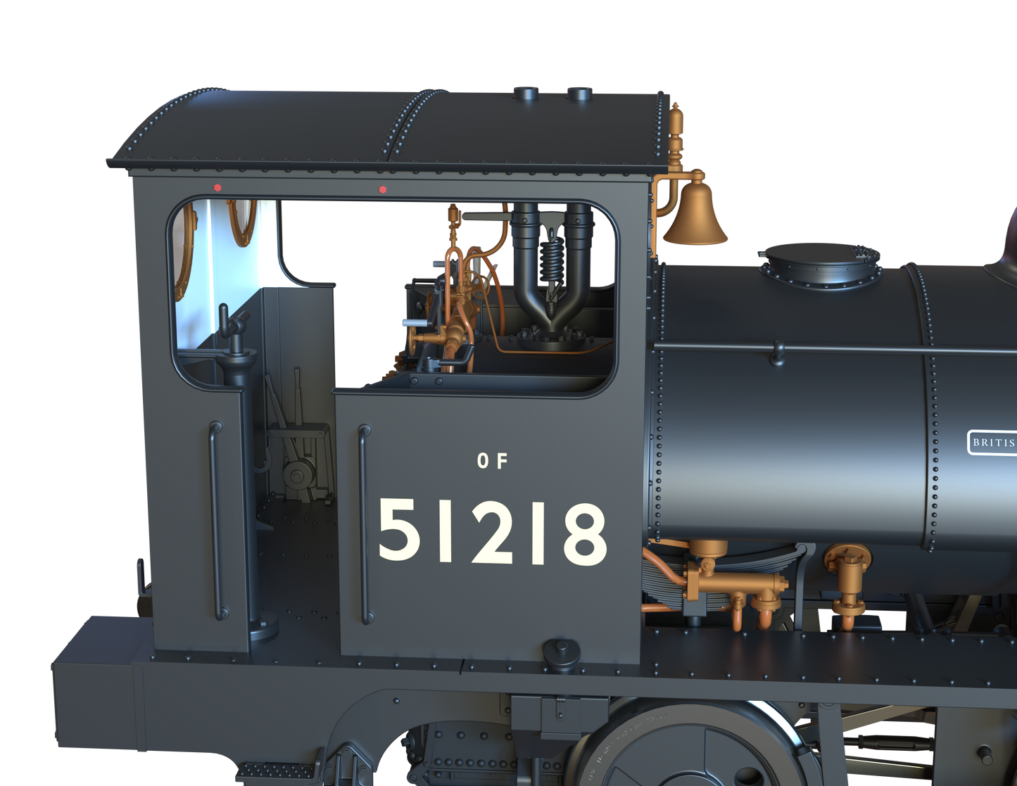 LYR 'Pug' 0-4-0ST 51218 BR Black Late Crests (as preserved) Steam Locomotive - DCC Sound