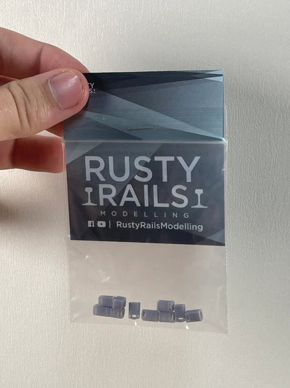 N Gauge Litter Bins (Pack of 10) - Unpainted Model Kit