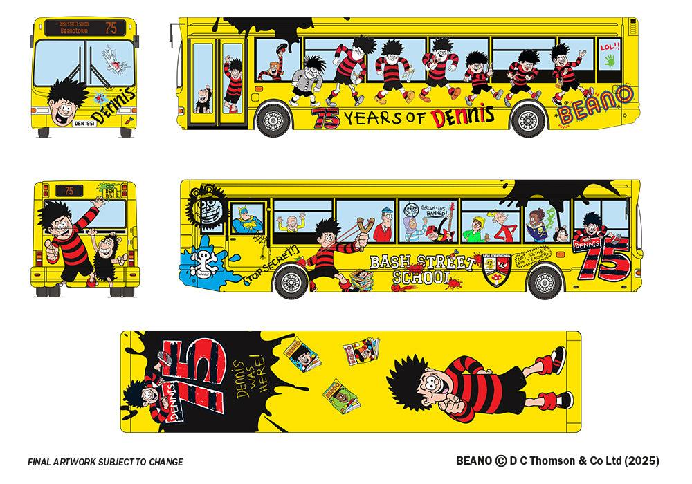 E36720 Dennis Dart SLF/Pointer 2 Dennis the Menace 75th Anniversary Special