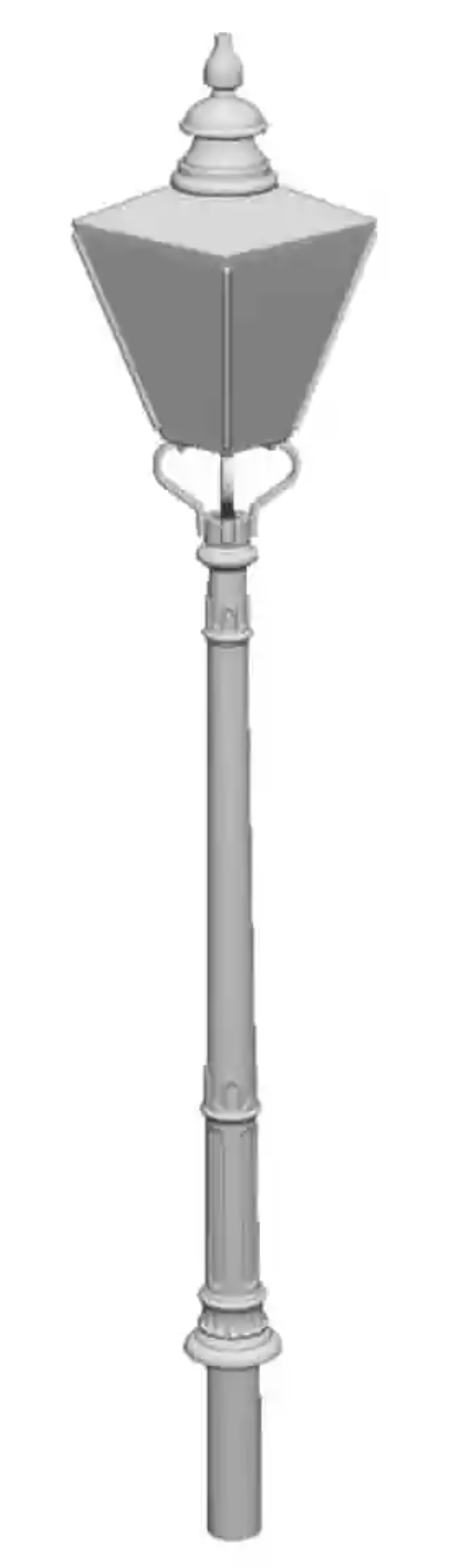 OO Gauge - Detailing - GWR No1 Column Circular Lamps x5