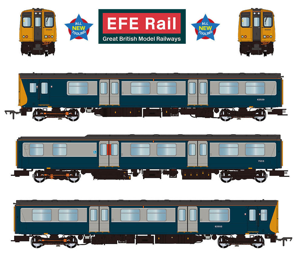 Class 313 3-Car EMU 313201 BR Blue & Grey (Southern)