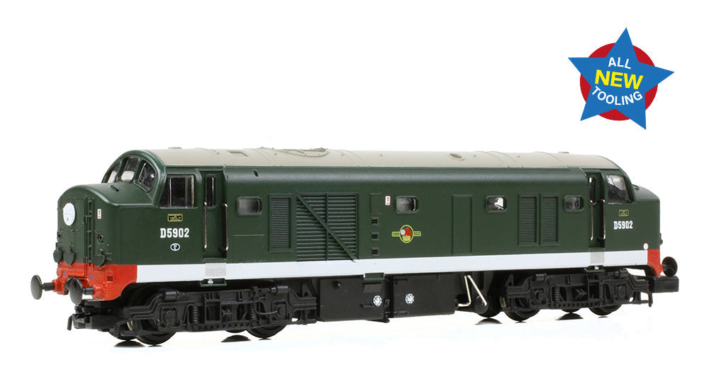 Class 23 'Baby Deltic' Disc Headcode D5902 BR Green (Late Crest) Diesel Locomotive