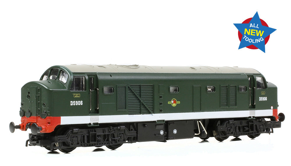Class 23 'Baby Deltic' Disc Headcode D5906 BR Green (Late Crest) Diesel Locomotive