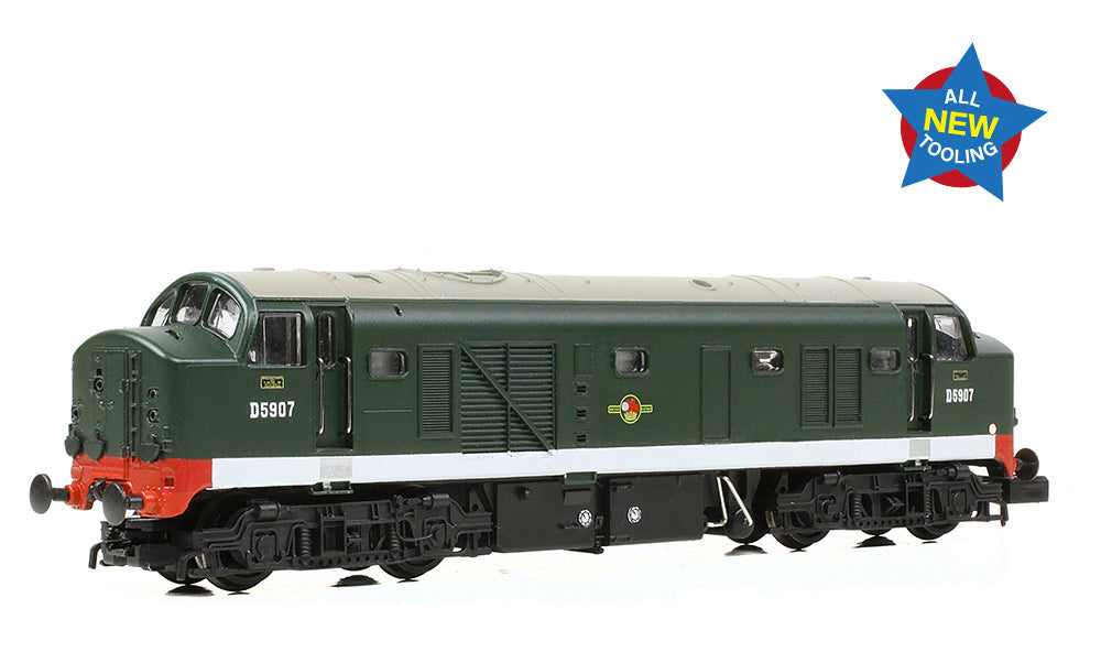 Class 23 'Baby Deltic' Disc Headcode D5907 BR Green (Late Crest) Diesel Locomotive