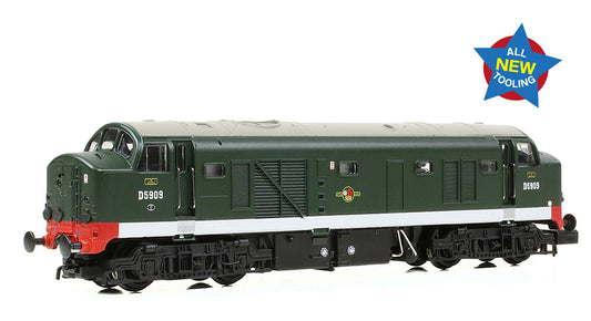 Class 23 'Baby Deltic' Disc Headcode D5909 BR Green (Late Crest) Diesel Locomotive