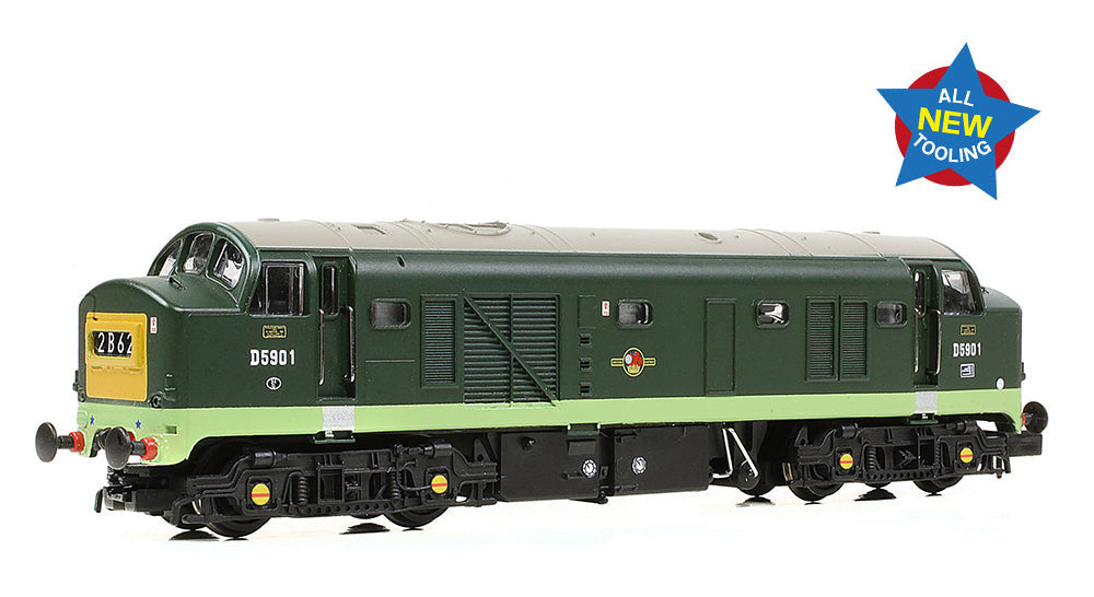Class 23 'Baby Deltic' Headcode Box D5901 BR Green (Small Yellow Panels) Diesel Locomotive
