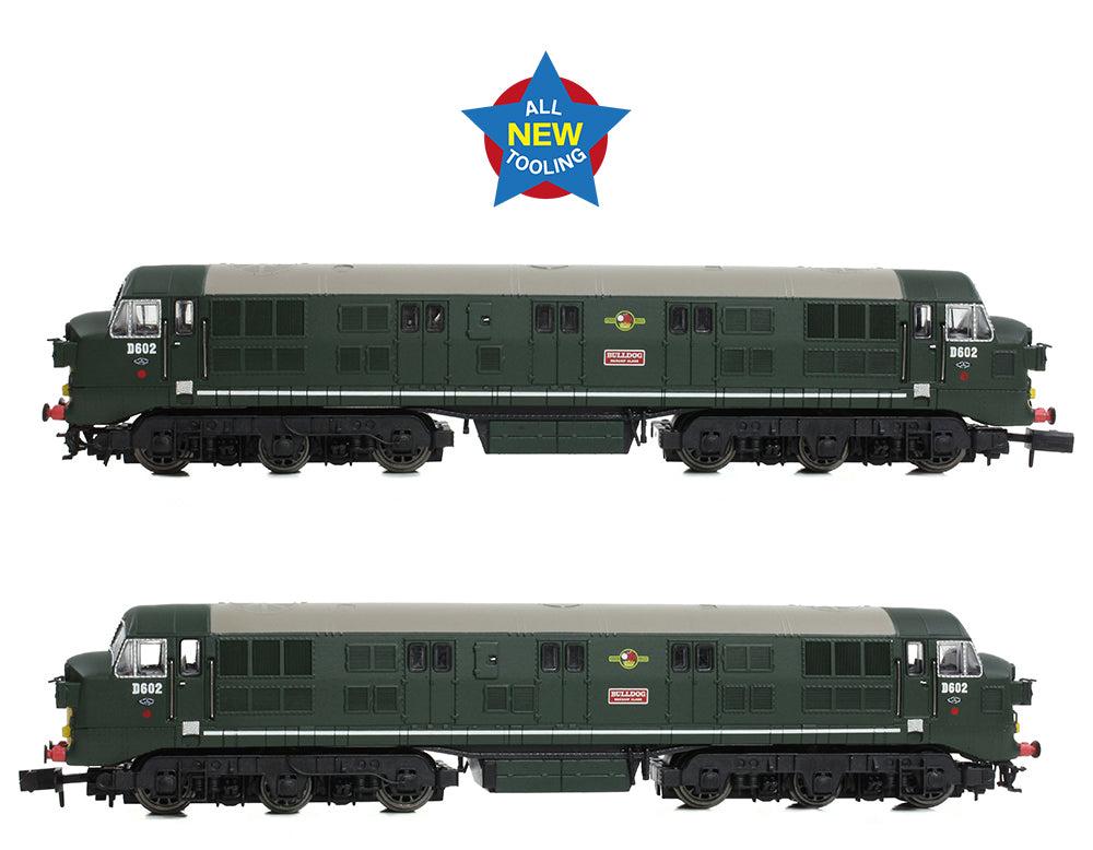 Class 41 'Warship' Headcode Box D602 'Bulldog' BR Green (Small Yellow Panels) Diesel Locomotive