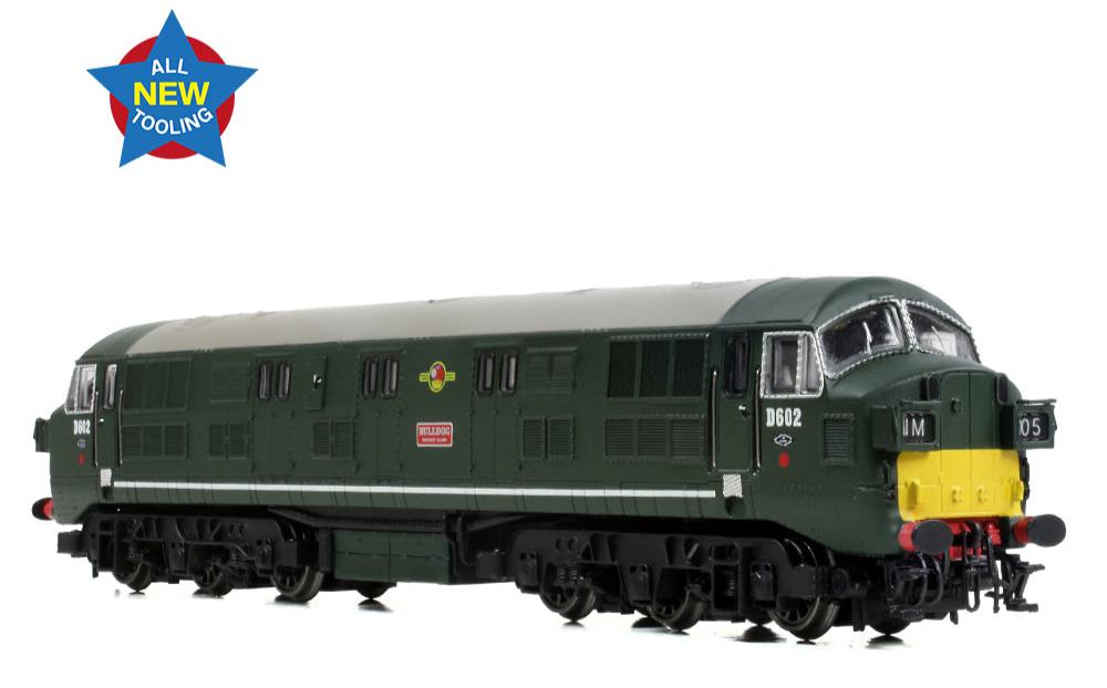 Class 41 'Warship' Headcode Box D602 'Bulldog' BR Green (Small Yellow Panels) Diesel Locomotive