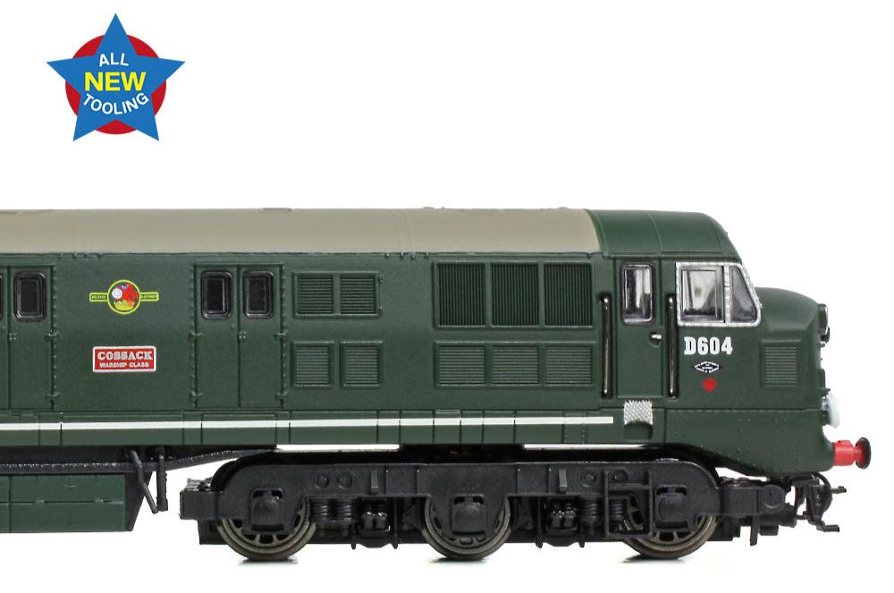 Class 41 'Warship' Disc Headcode D604 'Cossack' BR Green (Late Crest) Diesel Locomotive