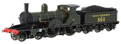 E85024 LSWR Adams T3 560 SR Lined Maunsell Green Steam Locomotive