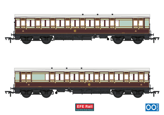 54ft non-Corridor Brake Third Caledonian Railway Plum & Off-White No.1301