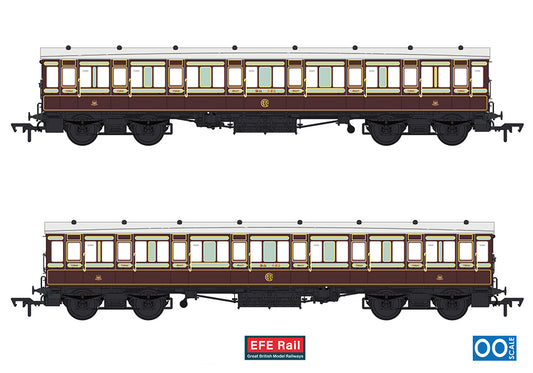 54ft non-Corridor Composite Caledonian Railway Plum & Off-White No.460
