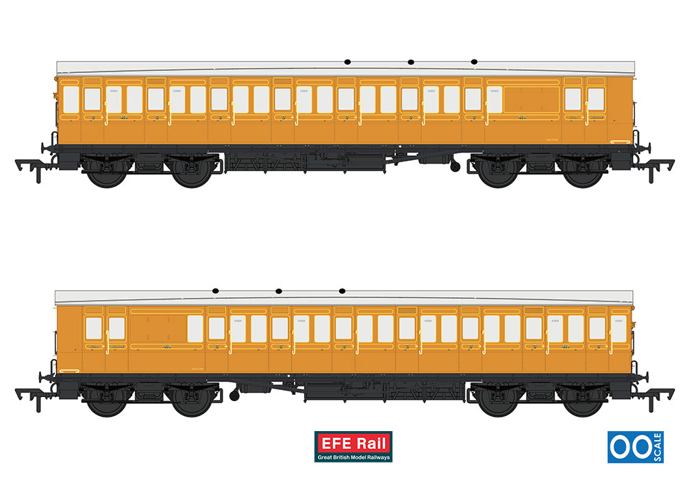 E86031 54ft non-Corridor Brake Third Lined Teak No.416