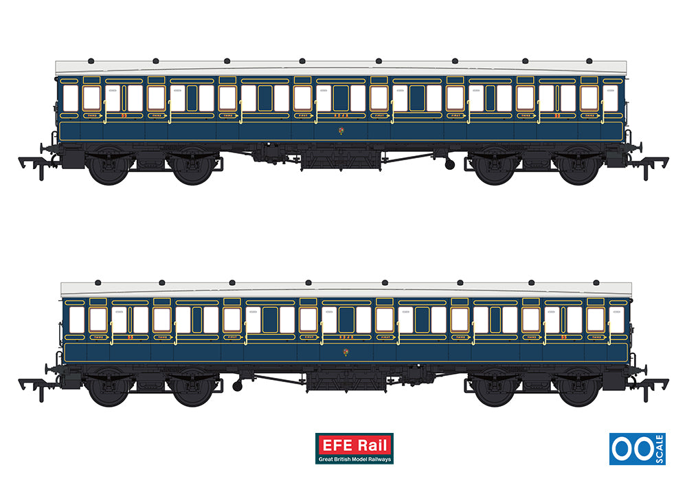 E86037 54ft non-Corridor Composite S&DJR Lined Blue No.55