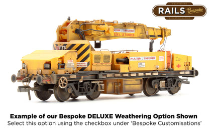 E87108 Plasser 12T YOB Diesel-Hydraulic Crane DRP81515 BR Departmental Yellow