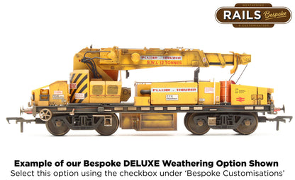 E87108 Plasser 12T YOB Diesel-Hydraulic Crane DRP81515 BR Departmental Yellow