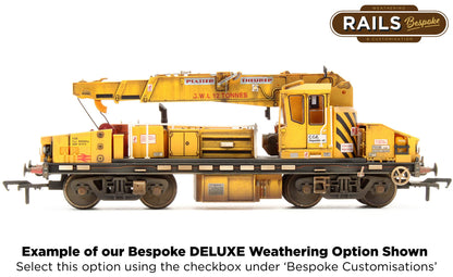 E87108 Plasser 12T YOB Diesel-Hydraulic Crane DRP81515 BR Departmental Yellow