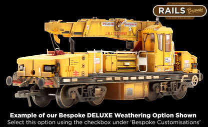 E87108 Plasser 12T YOB Diesel-Hydraulic Crane DRP81515 BR Departmental Yellow