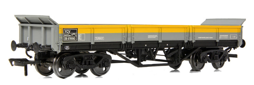 E87120 BR YCV 'Turbot' Bogie Ballast Wagon BR Engineers Grey & Yellow