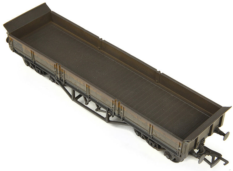 E87121 BR YCV 'Turbot' Bogie Ballast Wagon BR Engineers Grey & Yellow - Weathered