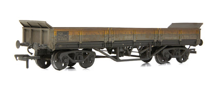 E87121 BR YCV 'Turbot' Bogie Ballast Wagon BR Engineers Grey & Yellow - Weathered
