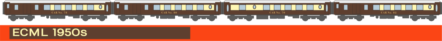 RT-KP-BR-247C All-steel K-type Pullman - BR (E) ECML 1950s Pack