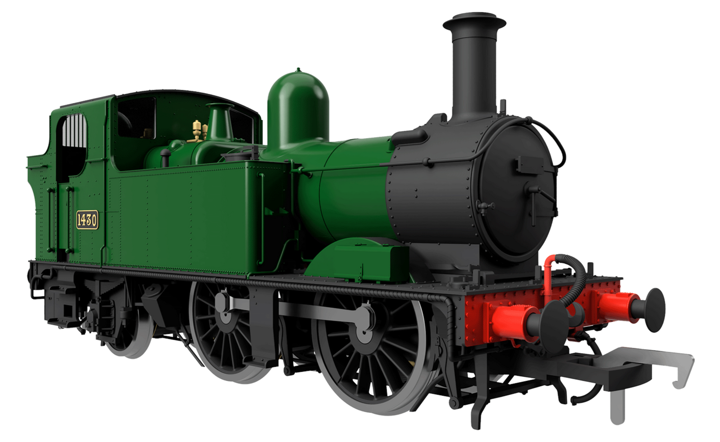 14XX Class 0-4-2 1444 BR Green Lined Early Crest Steam Locomotive - DCC Fitted