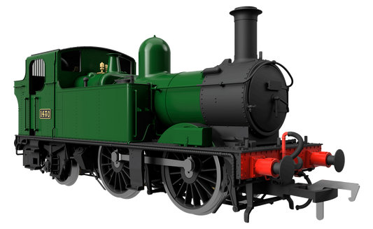 14XX Class 0-4-2 1444 BR Green Lined Early Crest Steam Locomotive - DCC Fitted