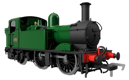 14XX Class 0-4-2 1444 BR Green Lined Early Crest Steam Locomotive