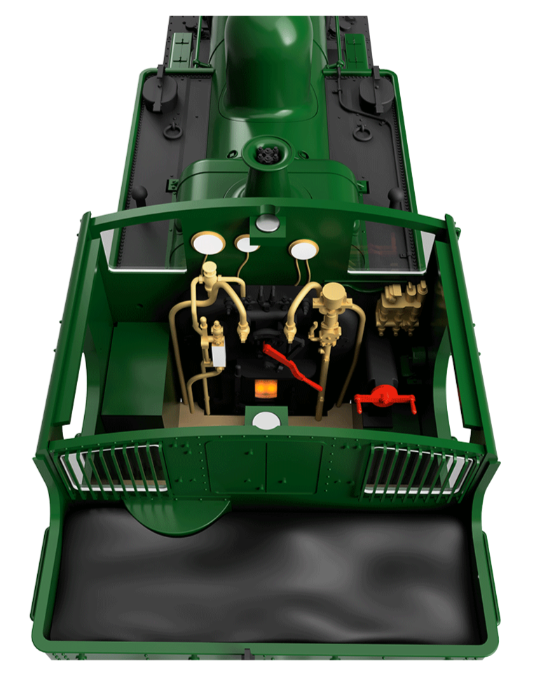 48XX Class 0-4-2 4871 Green Shirt Button Steam Locomotive - DCC Sound