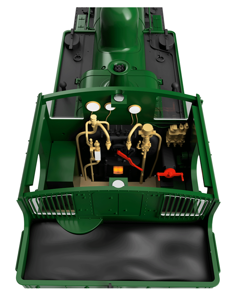 48XX Class 0-4-2 4871 Green Shirt Button Steam Locomotive