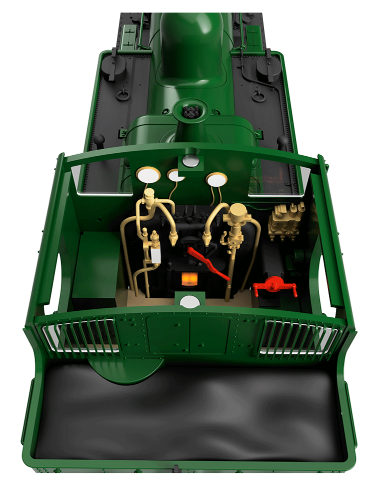 14XX Class 0-4-2 1444 BR Green Lined Early Crest Steam Locomotive