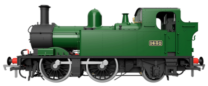 14XX Class 0-4-2 1444 BR Green Lined Early Crest Steam Locomotive