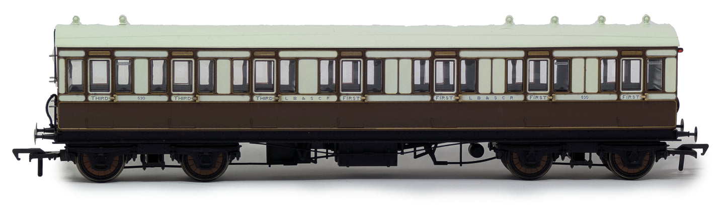 48' LBSCR ‘Evolution’ Bogie Coach Non-Corridor Carriage No.501, No.751 & No.530 3-Pack