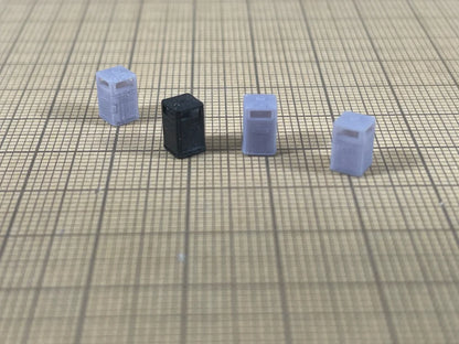 N Gauge Litter Bins (Pack of 10) - Unpainted Model Kit
