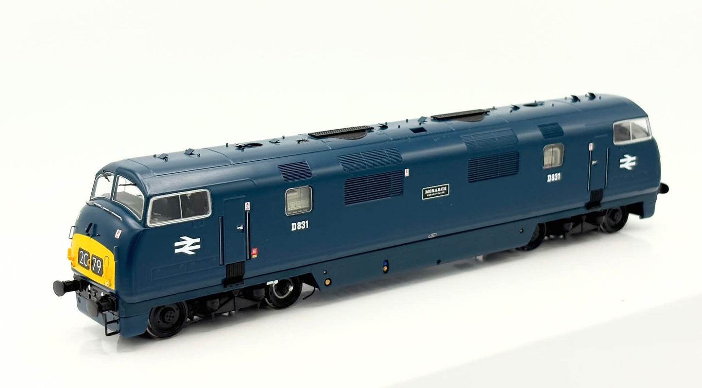 Class 42 'Warship' V1 BR Blue SYP 'Monarch' No.D831 Diesel Locomotive - DCC Sound