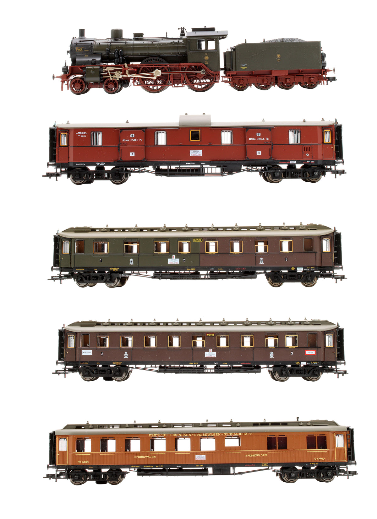 Pre-Owned 4898 Express Passenger Train Pack of the Royal Prussian State Railway