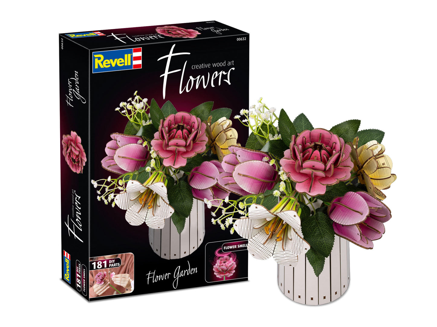 Flower Garden Creative Wood Art Flowers Model Kit