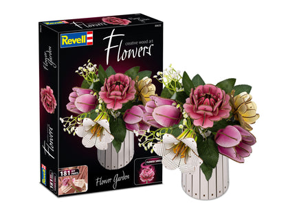 Flower Garden Creative Wood Art Flowers Model Kit