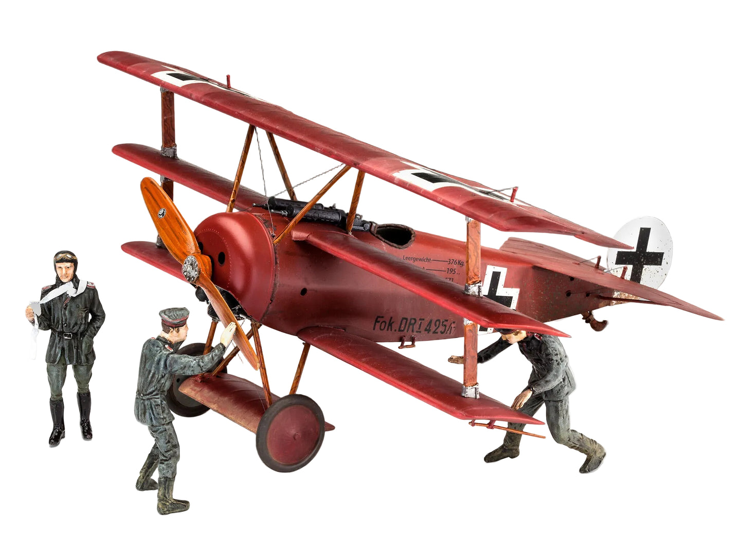 03762 German Fokker Triplane DR.1 75yr Plastic Model Kit