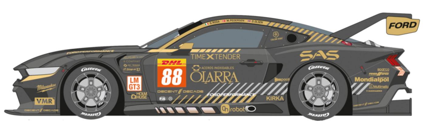 20024006 Carrera Digital 124 Ford Mustang GT3 'Proton Competition, No.88' Spa 2