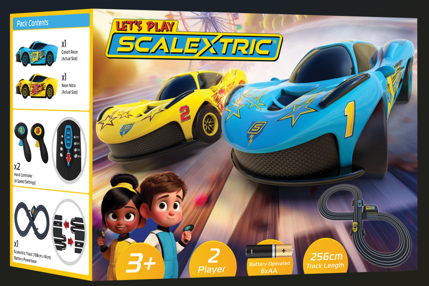 Scalextric My First Scalextric Let's Play! - Battery Powered Race Set ...