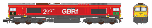 Class 66 GB Railfreight / Railway 200 Livery 66710 "Karen Harrison" Diesel Locomotive - DCC Sound