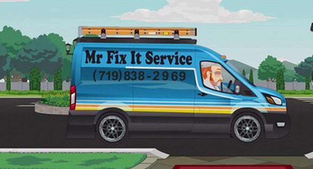 GL86647 South Park (1997 - Current TV Series) 2015 Ford Transit Mr Fix It Van