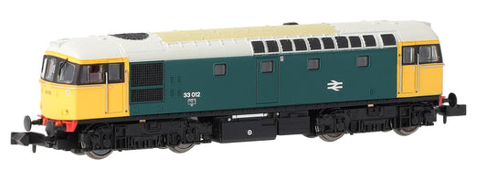 GM2210604D Class 33 012 BR Blue w/Yellow & Black Cabs Diesel Locomotive - DCC Fitted