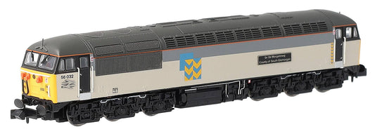 GM2210701 Class 56 032 County of South Glamorgan Railfreight Metals Diesel Locomotive