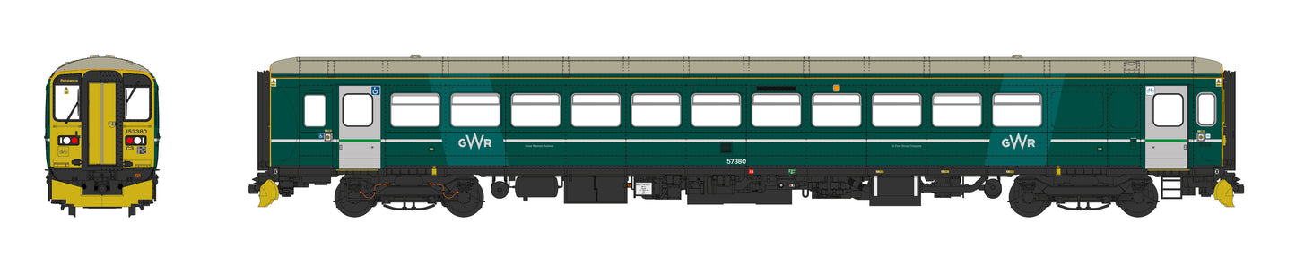 Class 153 Single Car DMU 153380 GWR Green