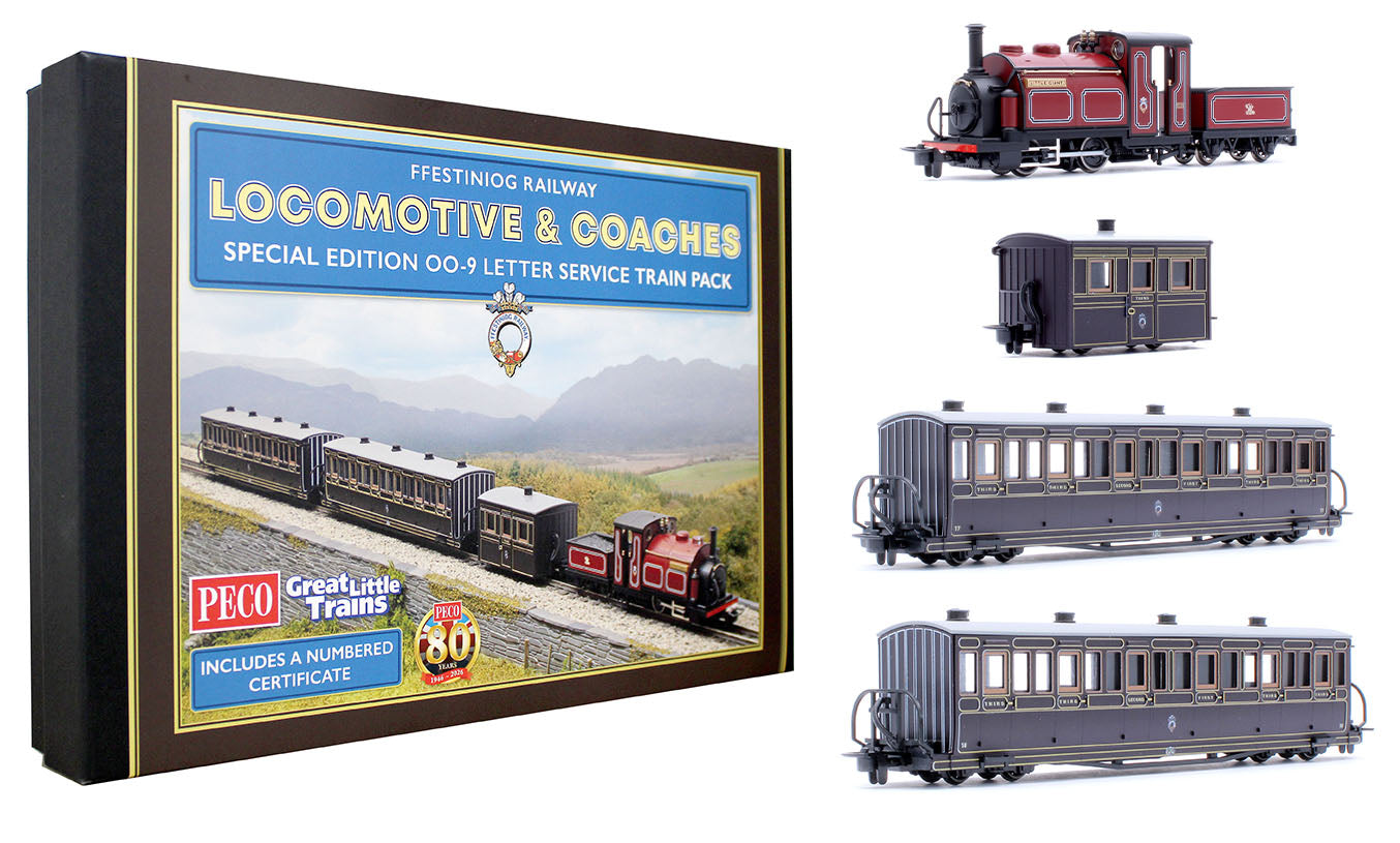 Pre-Owned Ffestiniog Railway 'Little Giant' Locomotive & Special Edition - Letter Service Train Pack